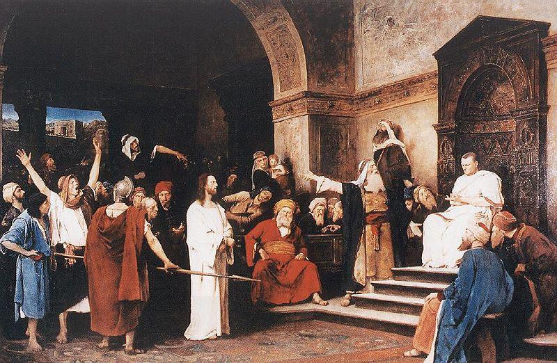 Mihaly Munkacsy Christ in front of Pilate China oil painting art